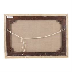 Follower of John Sell Cotman (British 1782-1842): Fishermen Resting on the Norfolk Coast, oil on canvas unsigned 41cm x 59cm