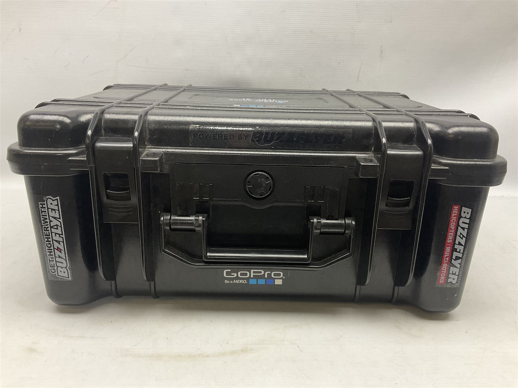 DJI Phantom 2 Vision Plus 3.0 drone, with controller, battery pack, blades, chargers and other accessories in fitted foam lined hard plastic case