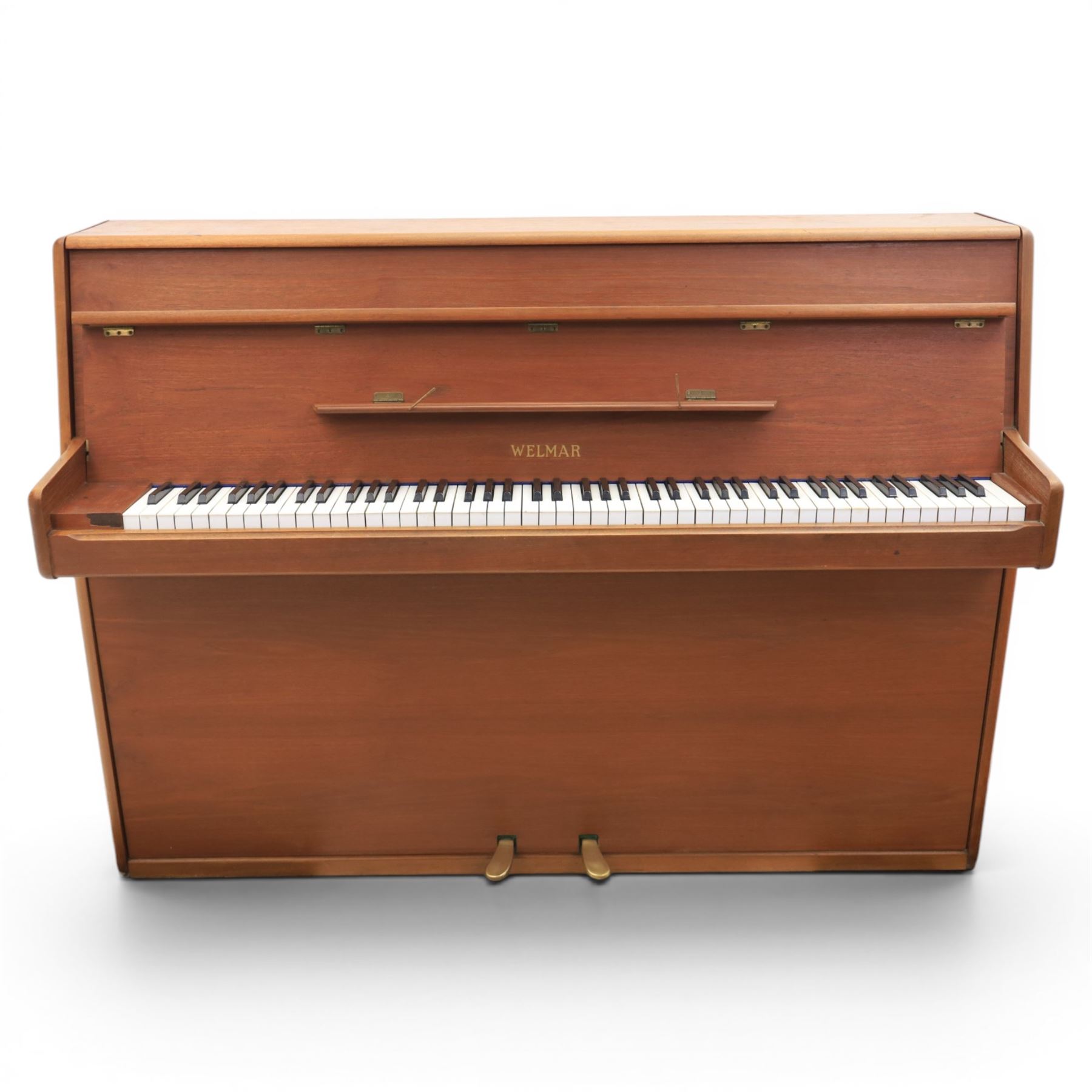 Welmar - 20th century teak upright piano