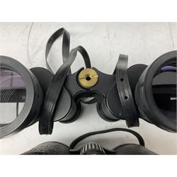 Eleven cased pairs of binoculars, to include Omiya 8x30, Tasco, Esde-Optik 8x40 Weitwinkel, Chinon 10x50 Field. Aico Rapide 8x30, Astralite zoom 6x- 14x32, etc