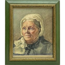 Attrib. Walter Langley (Newlyn School 1852-1922): Portrait of an Elderly Lady, watercolour unsigned 23cm x 19cm
Provenance: in store for approx. 40 years with other pictures inc. work by Henry Scott Tuke 