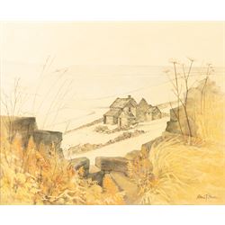 Alan Stuttle (Scarborough 1939-): 'Yorkshire Landscape', oil on canvas signed, titled and dated 1974 verso 50cm x 60cm