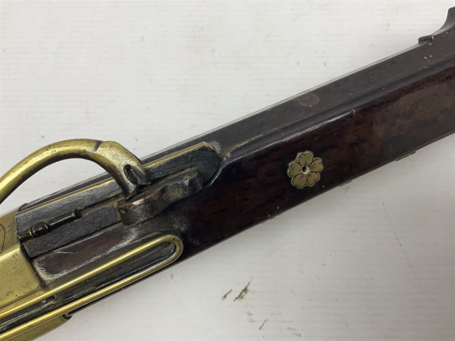 Japanese matchlock musket approximately .45 cal., Edo period (1603-1868), the 66cm(26