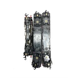 Hornby Dublo - two-rail 2022 'The Caledonian' Passenger Set LMR with Duchess Class 4-6-2 locomotive 'City of London' No.46245 with tender, two coaches and track, box base only, no lid; 4MT Standard 2-6-4 Tank locomotive No.80033 with two Talisman coaches and track in 2019 Goods Train Set box; four unboxed wagons, quantity of track, crane and buffer stops.