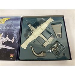 Corgi - Aviation Archive, eight models comprising three ‘Military’ and five ‘Berlin Airlift’ 1:144 scale models, to include limited editions AA31502 Bristol Britannia 312F ‘XX-367’ ‘Team Spirit’ A&AEE Boscombe Down no.686/2500; 48104 Boeing C-97A Stratofreighter Military Air Transport Services no.2815/4000; 47205 Avro York - RAF; 47403 Avro Lancastrian; all boxed (8)