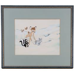Disney Interest - Contemporary School (21st Century): Bambi on Ice, gouache unsigned 23cm x 28cm