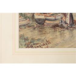 English School (19th/early 20th century): 'Runswick Bay', watercolour unsigned and titled 25cm x 35cm