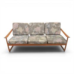 Peter Hvidt and Orla Mølgaard for France and Son - mid-20th century model FD130 teak frame...