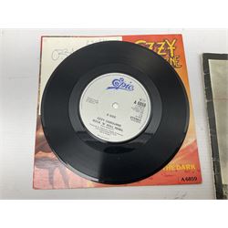 Ozzy Osbourne Shot in the Dark single, Rush World Tour magazine etc 