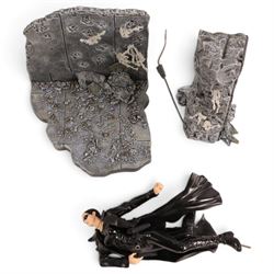 Six N Toys The Matrix action figures, comprising Tank, Agent Smith, Mr Anderson, Sentinel, and two Trinity versions, together with two unboxed The Matrix figures