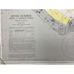 Two late 20th century charts of the River Humber entitled 'River Humber and the River Ouse and Trent' 1993 and 'River Humber Spurn to Barton Haven' (rolled)
