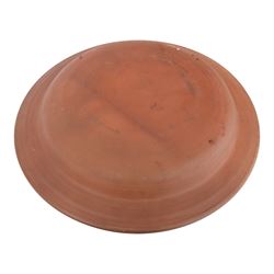 Wetheriggs Pottery of Penrith slipware Ivanhoe charger, the centre depicting a pair of jousting knights, with the King and Queen looking on, with impressed marks beneath, D51cm 