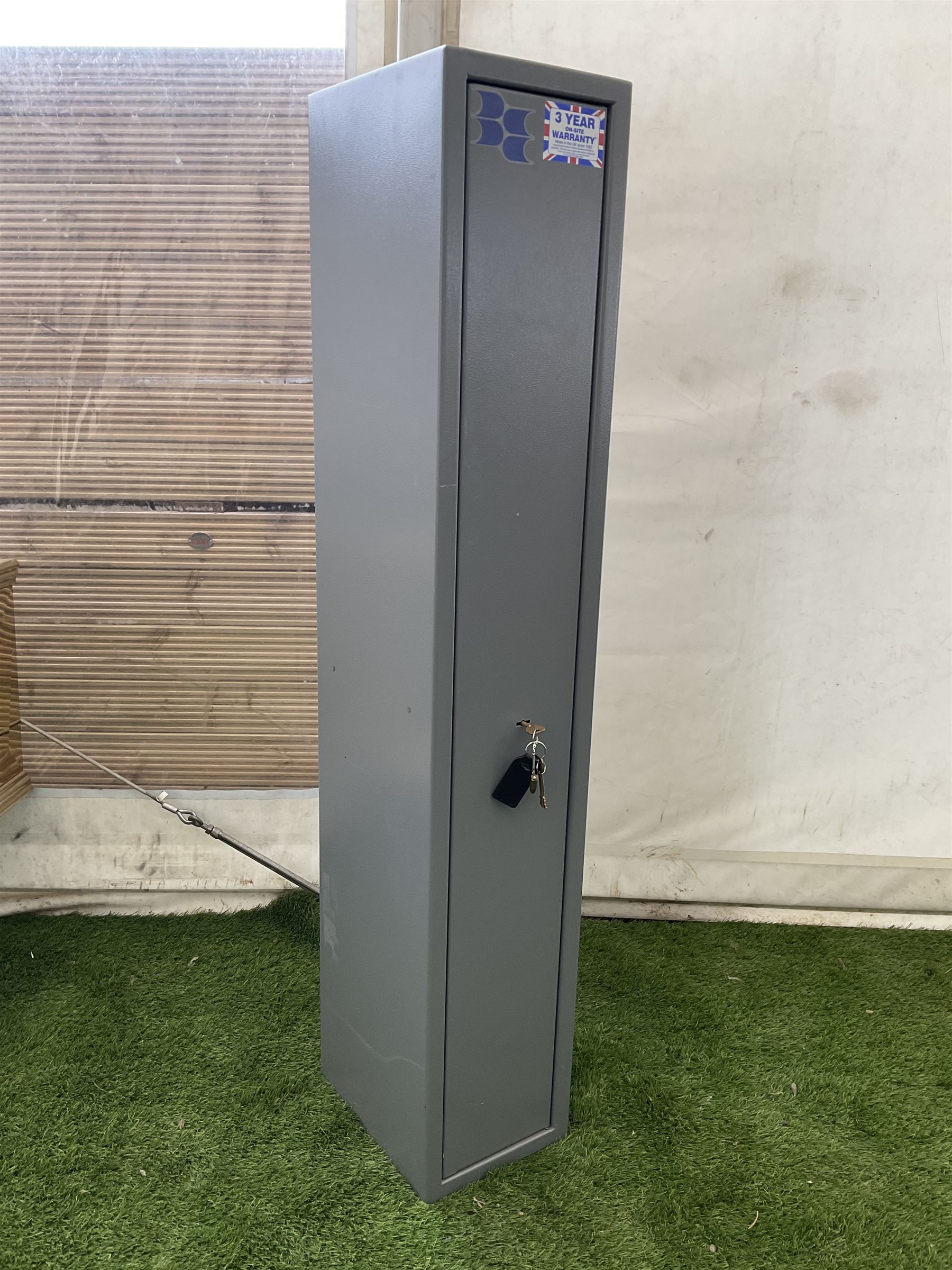 Brattonsound five leaver steel gun cabinet  - THIS LOT IS TO BE COLLECTED BY APPOINTMENT FROM DUGGLEBY STORAGE, GREAT HILL, EASTFIELD, SCARBOROUGH, YO11 3TX