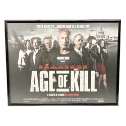 Age of Kill film poster, with signature, framed, overall H79.5cm L104.5cm