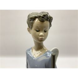 Lladro Season Angels set, comprising Spring Angel no 6146, Fall Angel no 6147, Summer Angel no 6148 and Winter Angel no 6149, all with original boxes, largest example 29cm