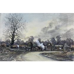 John Freeman (British 1942-): Travellers