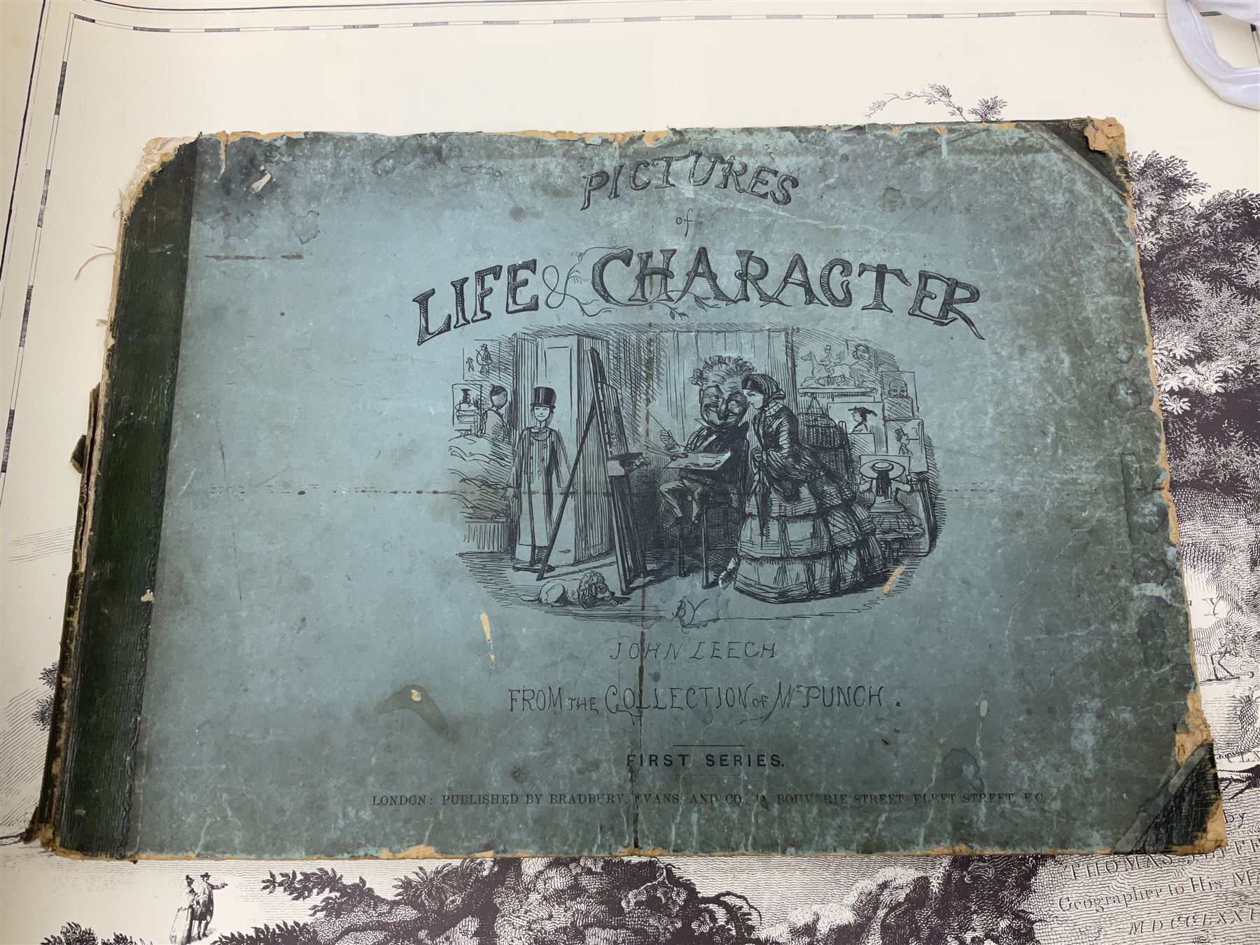 John Leech, pictures of Life and Character, first series, together with a collection of maps of Yorkshire 