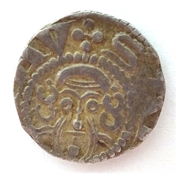  Otto II silver coin, obverse bishop wearing mitra holding croizer, reverse bust of Saint Paul and 'Die Munzen von Osnabruck' coin book, dated 1967    