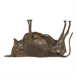 After Pablo Picasso (Spanish 1881-1973): bronze Andalusian bull, H14cm