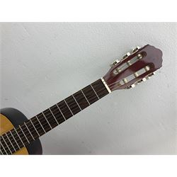 Saxon acoustic guitar Folk Model 812, serial no.43263 L102cm; Jose Ferrer El Primo small or child's size acoustic guitar, serial no.006980 L85cm; both in carrying soft cases; and Spanish Admira Concert Grande acoustic guitar (3)