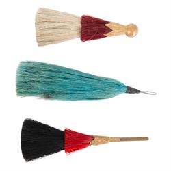 Three military plumes, comprising Irish Guard, Hussars and Rifles 