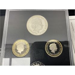 The Royal Mint United Kingdom 2014 proof coin set collector edition, cased with certificate