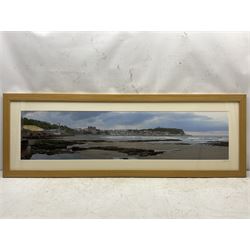 KA Stephenson (British Contemporary): 'South Bay Scarborough', photographic print signed titled and dated '09 on the mount 28cm x 122cm