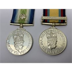 Twelve copy medals including for Operational Service, Gulf Medal, South Atlantic Medal, Iraq Medal, General Service Medal, Air Crew Europe Star, RMS Carpathia etc; all with ribbons (12)