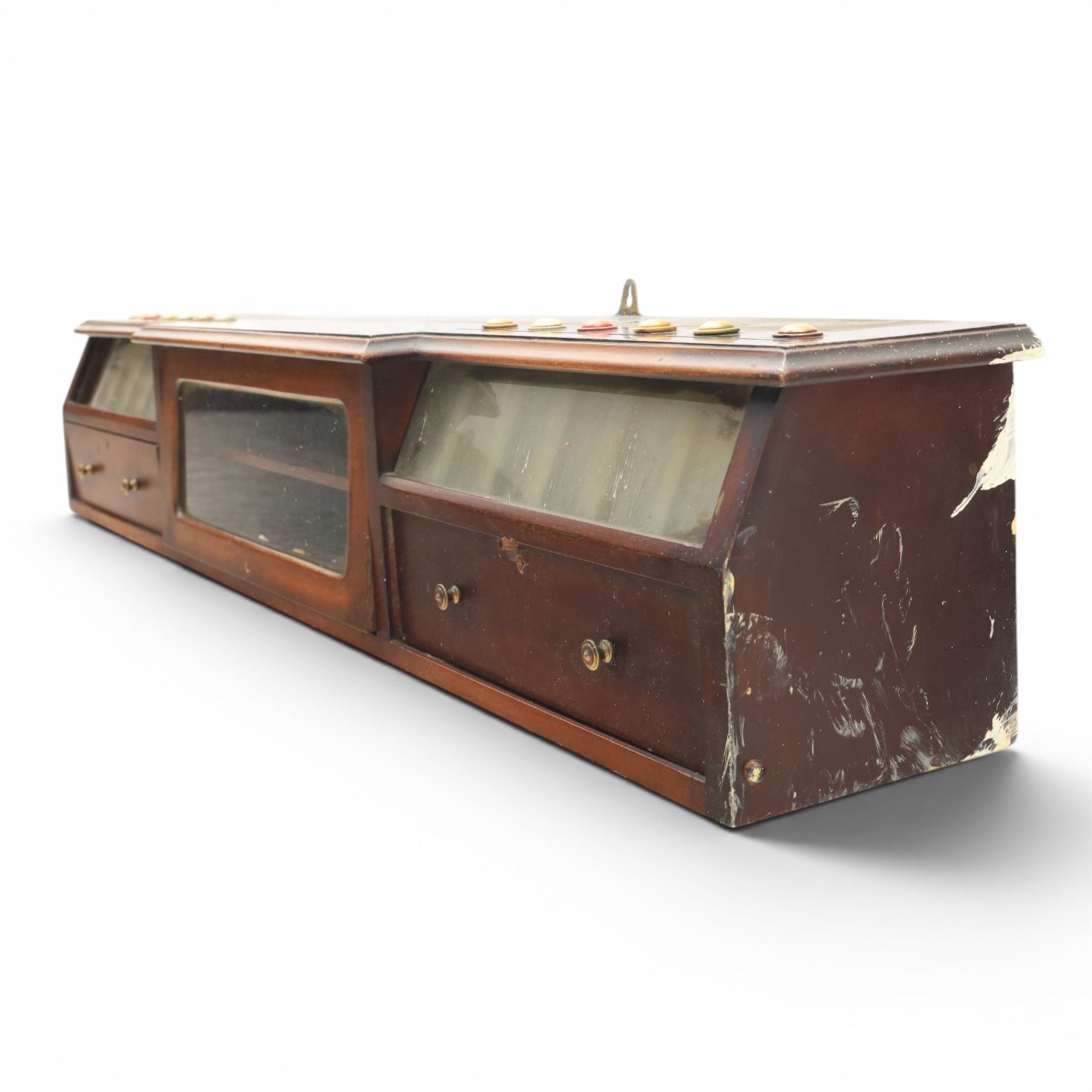 Snooker and Billiard accessories including a Thurston & Co Ltd snooker scoreboard, and Burroughes & Watts, London, billiard ball storage cabinet and white scorer