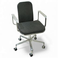 Frederick Scott (1942 - 2001) for Hille International - ‘Supporto’ desk chair, polished al...