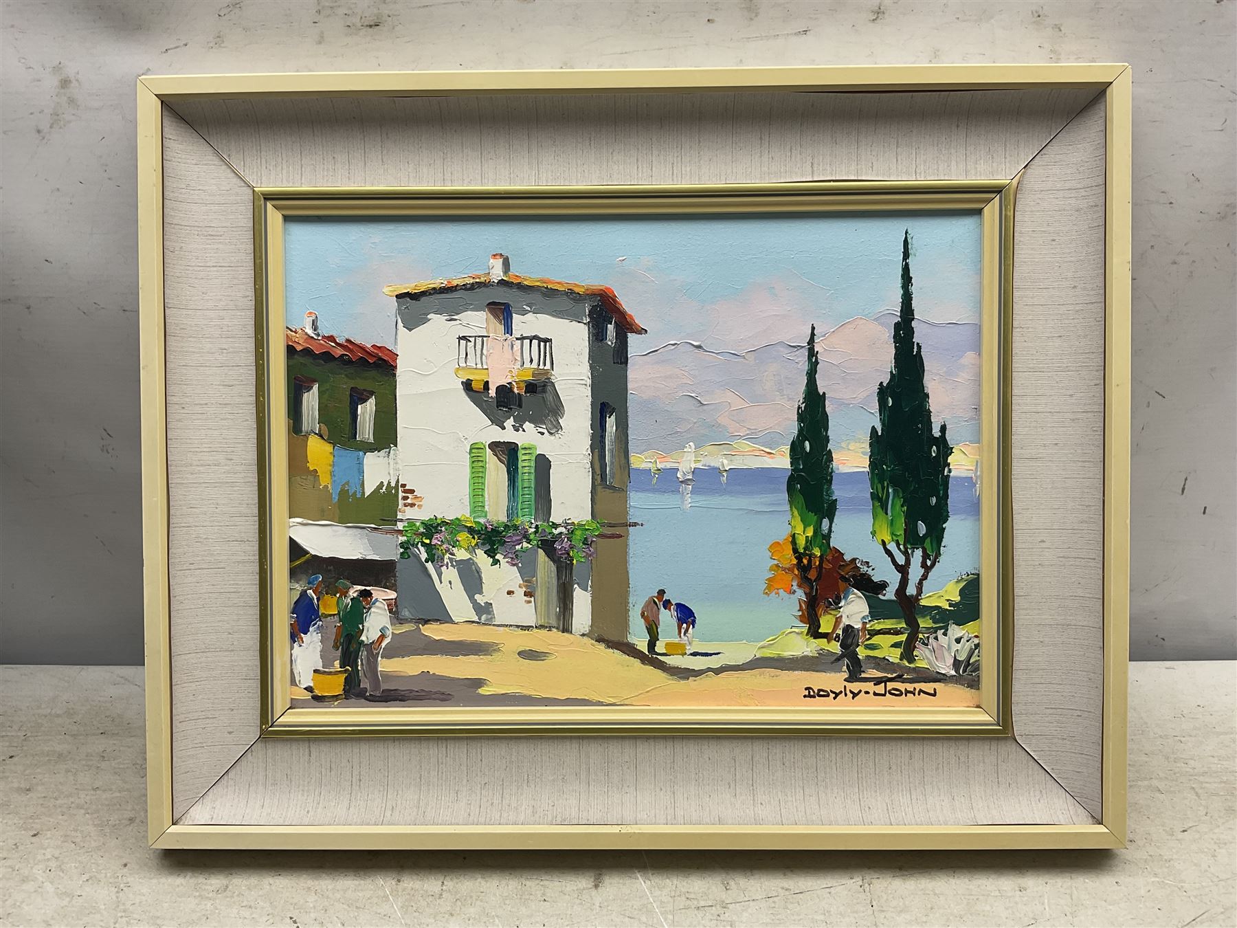 Cecil Rochfort D'oyly John (British 1906-1993): 'Along the Spanish Coast', oil on canvas signed, titled on gallery label verso 25cm x 35cm 
Provenance: exh. Frost & Reed, Worthing, label verso