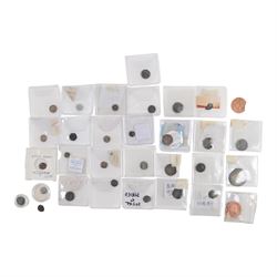 Collection of Anglo-Saxon and later coins, including sceatta, Viking and Celtic pieces, me...