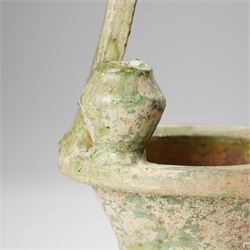 Chinese green glazed model of a well, probably Han dynasty, H44cm 