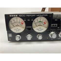 Uher 4200 Report Monitor professional tape recorder, complete with instructions and leather carry case