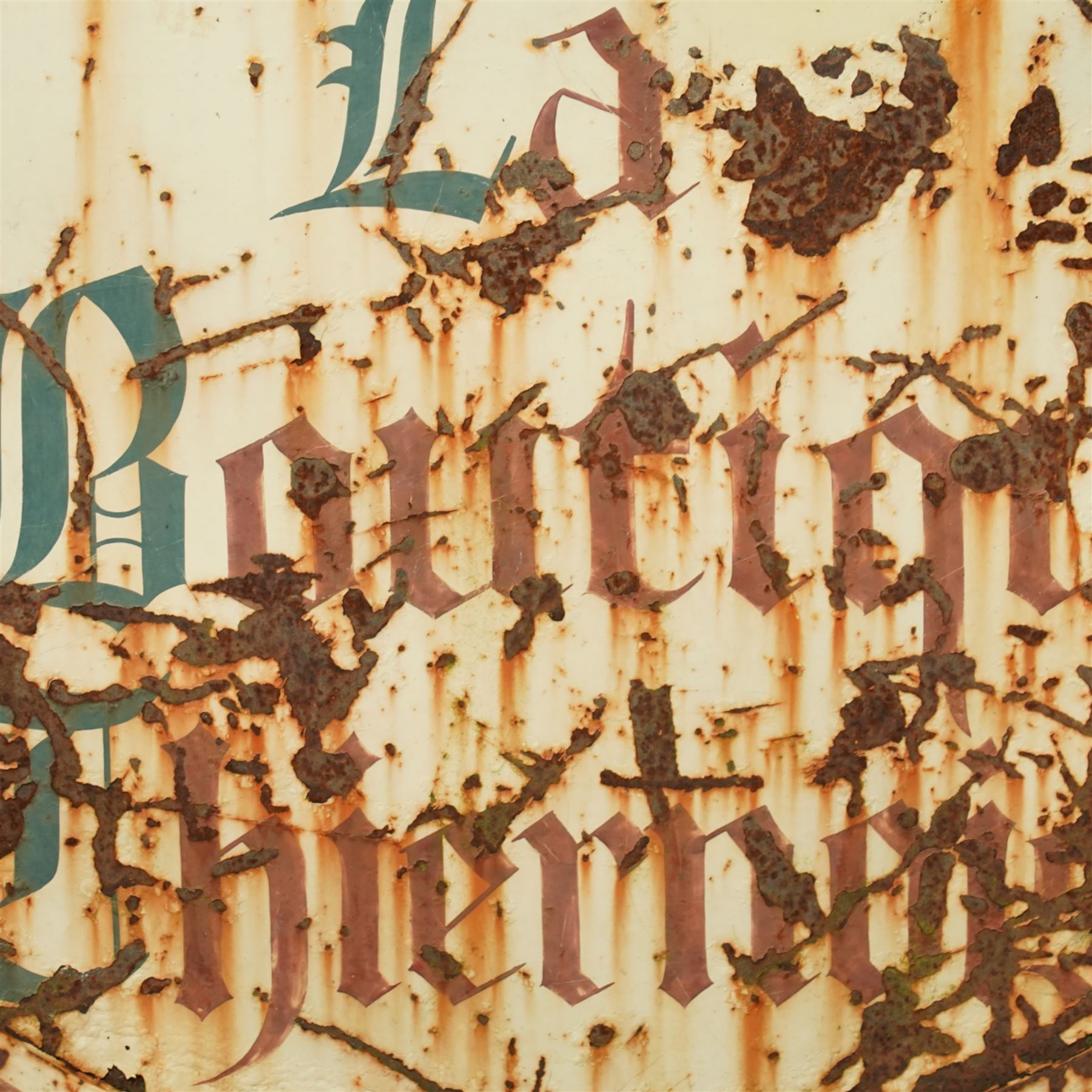 French painted shop sign 