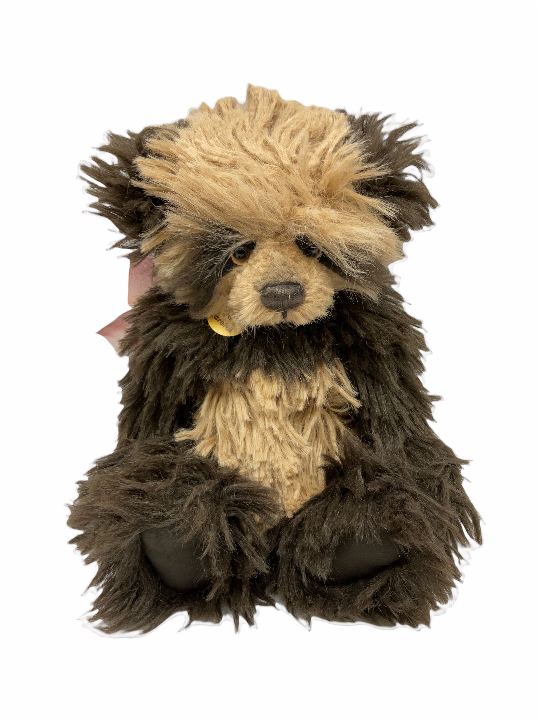 Four Charlie Bears - 'Parker' designed by Heather Lyell No.CB110307; 'Louise' No.CB194520; 'Phoenix' No.CB114766; and limited edition Year Bear for 2014 'Charlie' No.CB141485; all designed by Isabelle Lee; all with card tags (4)