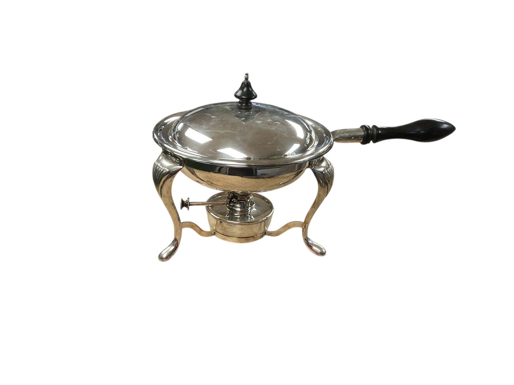Victorian silver plate chafing dish, together with other silver plate, in three boxes 