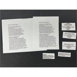 French Republic Colonial Medal with five clasps for Libye, Afrique Francaise Libre, Bir Hakeim, Koufra and Tchad; and Croix de Guerre Des Theatres D'Operations Exterieurs with three MID leaves and gold star; both with ribbons (2)