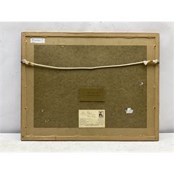 Thomas Ivester Lloyd (British 1832-1942): 'The Brook' - the Hunt clearing a Stream, watercolour signed, original titled mount verso 21cm x 34cm