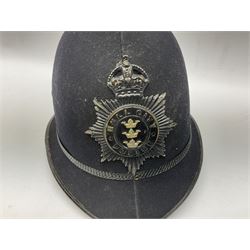 Hull City Police - Christys London helmet with king's crown night plate and a peaked cap (2)  