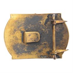 Napoleonic French Imperial Guard marine officers buckle, circa 1804, L9cm, H6cm