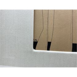 Desmond Morris (British 1928-): Five Figures, pen and ink signed with initials and dated '94, 24cm x 37cm 
Provenance: drawn by the artist on 15th September 1994; exh. 'Desmond Morris - Works on Paper 1948-2018', The Redfern Gallery, London 2018. We are grateful to the artist for his assistance in cataloguing this lot.