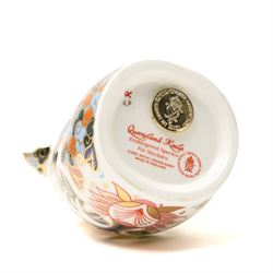 Royal Crown Derby paperweights, Queensland Koala  limited edition 177/1000 with gold stopper and Imperial Panda 177/1000 with silver stopper, both with certificates and from the Endangered Species series