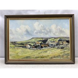 John Freeman (British 1942-):View towards Ravenscar, oil on board signed '79, 49cm x 74cm; together with a signed print (2)