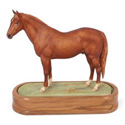 Royal Worcester equestrian figure, Hyperion modelled by Dorris Linder, H26cm