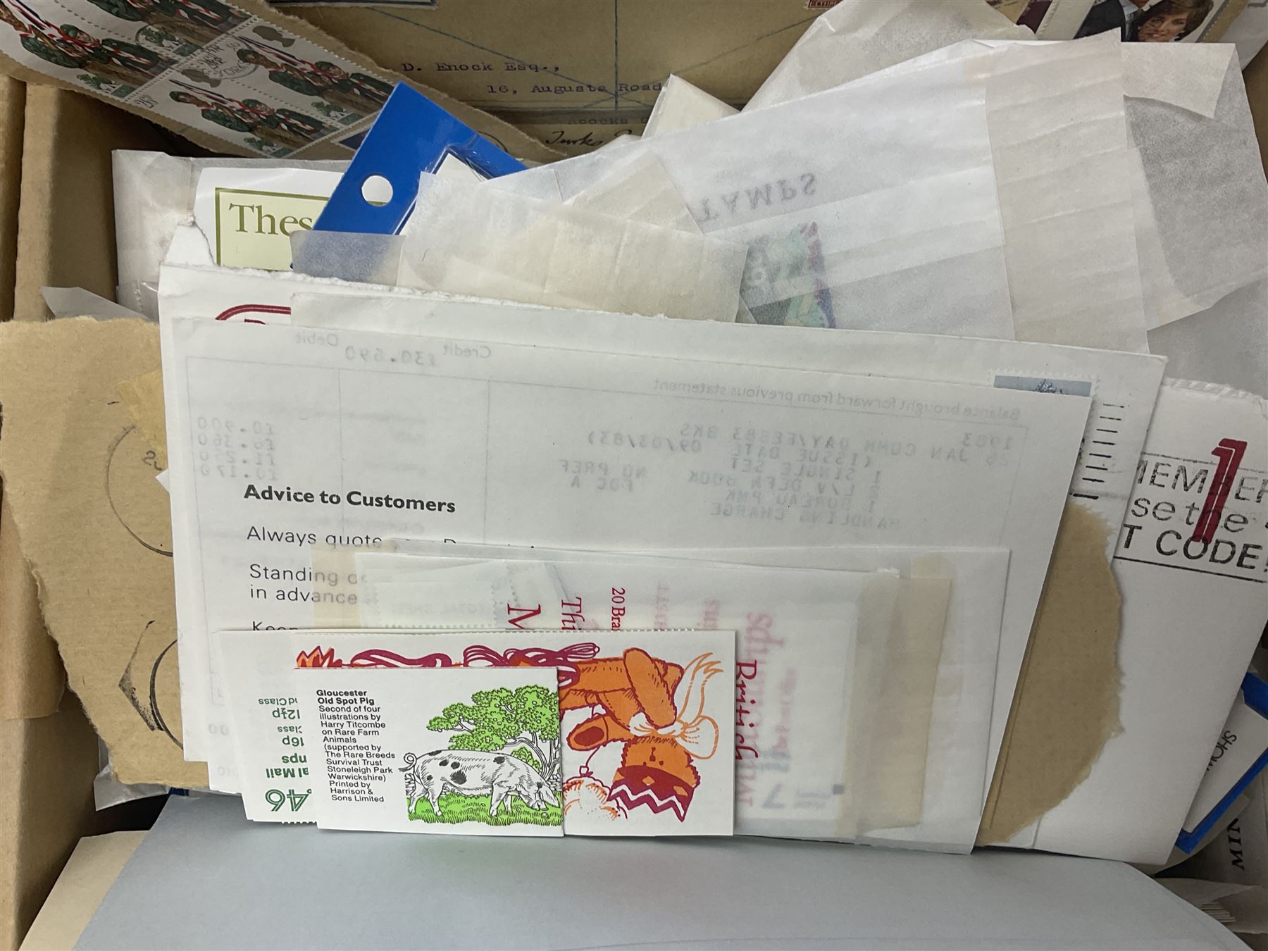 Great British and World stamps, including Queen Elizabeth II issues, first day covers, miniature sheets, Egypt, Finland, France, Greece, Honduras, Hungary, India, Italy, Poland etc, housed in various albums, folders and loose, in one box