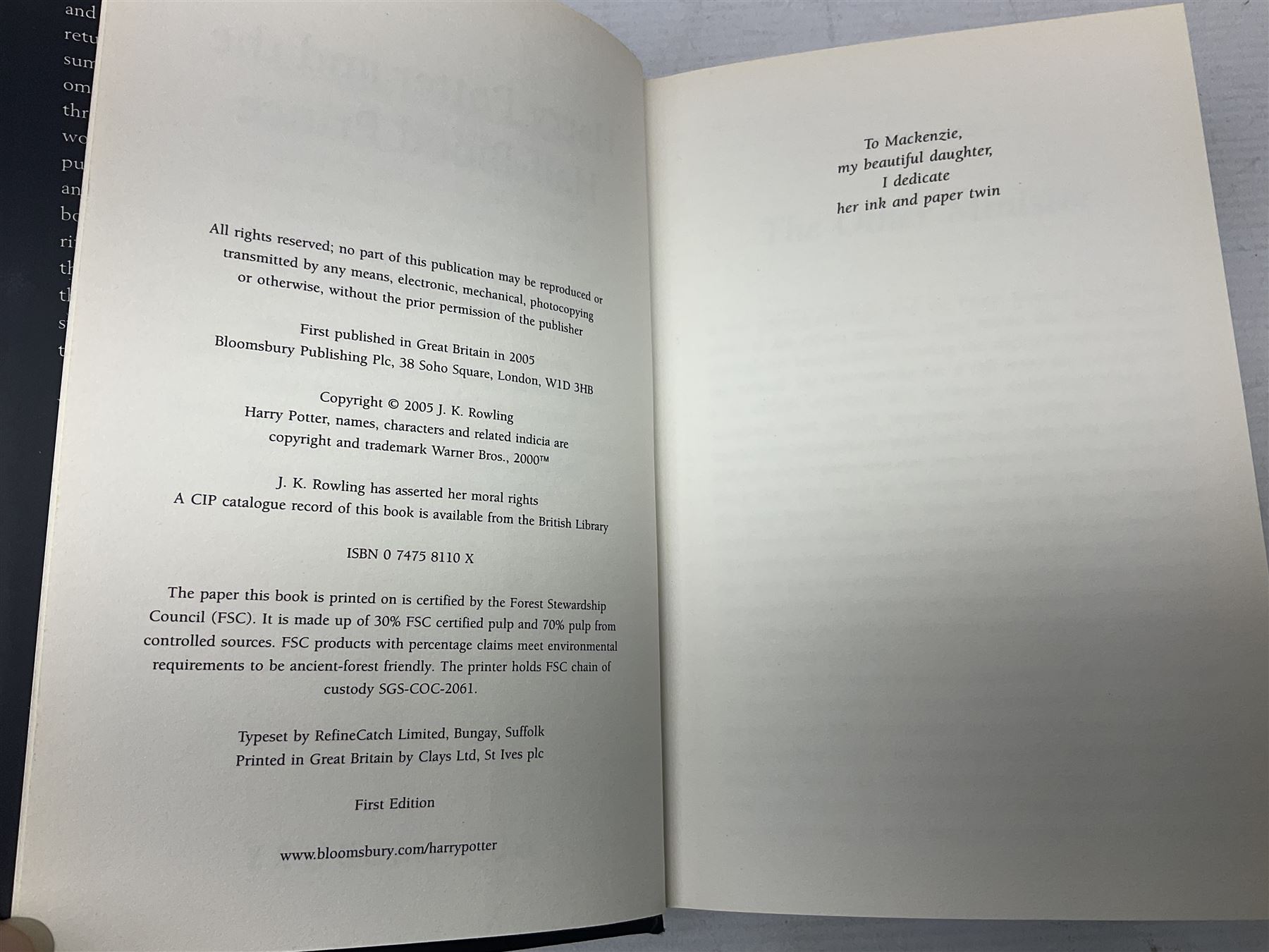 Collection of first edition books, to include J.K. Rowling; Harry Potter and the Goblet of Fire, Harry Potter and the Order of the Phoenix, Harry Potter and the Half Blood Prince, Harry Potter and the Deathly Hallows, Harrius Potter et Philosophi Lapis, G.P.Taylor; Shadowmancer, signed by author, Hans Hass; Men and Sharks, etc (15)    