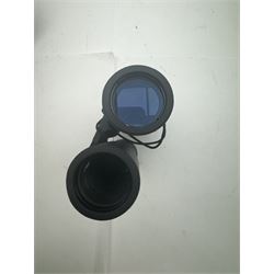 Four pairs of binoculars, to include Carl Zeiss Jena Jenoptem 8x30W serial no. 3750814, Nikon Sporting II 8x40 serial no. 604672, Minolta Pocket II 8x22 Field 7 and Jessops 12x25 Field 4.8 84m/1000m, all in carrying cases 