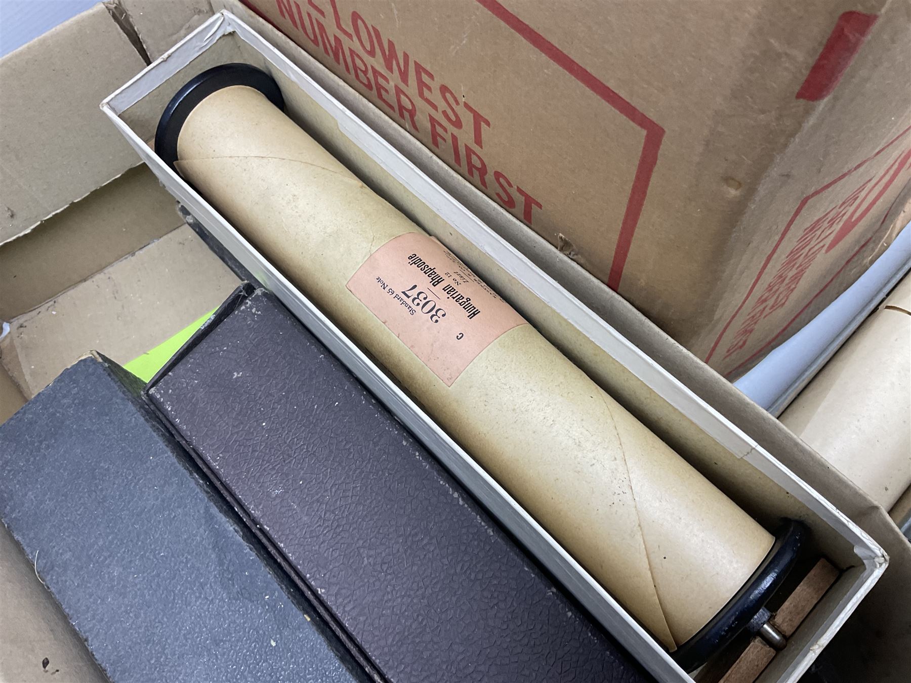 Large quantity of Pianola piano music rolls