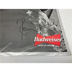 Rolling Stones Voodoo Lounge World Tour 1994/95 poster signed in black marker pen by Charlie Watts, Keith Richards, Mick Jagger and Ronnie Wood 58 x 81cm, unframed